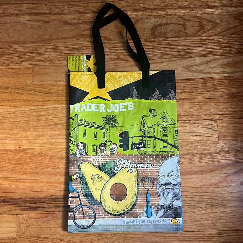 NEW Trader Joe’s Limited Edition Geography Reusable Tote Bag Santa Monica